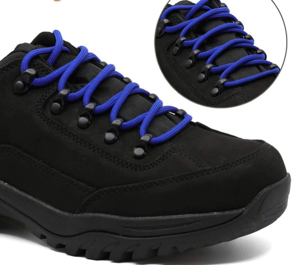 GRAH SANGRAH® (2 Pair) Shoelaces for Thick Round Climbing, Hiking, Boot, Running , Sport Shoes Laces  - 120 CM, Blue